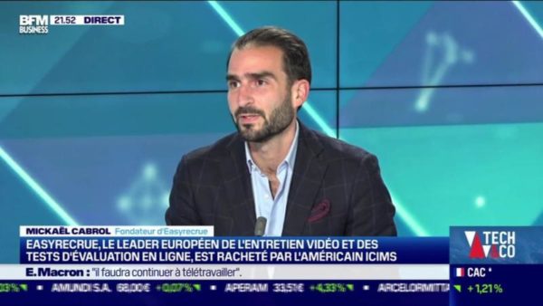 BFM TV – Tech&CO – Rachat Easyrecrue – M. Cabrol – 201124